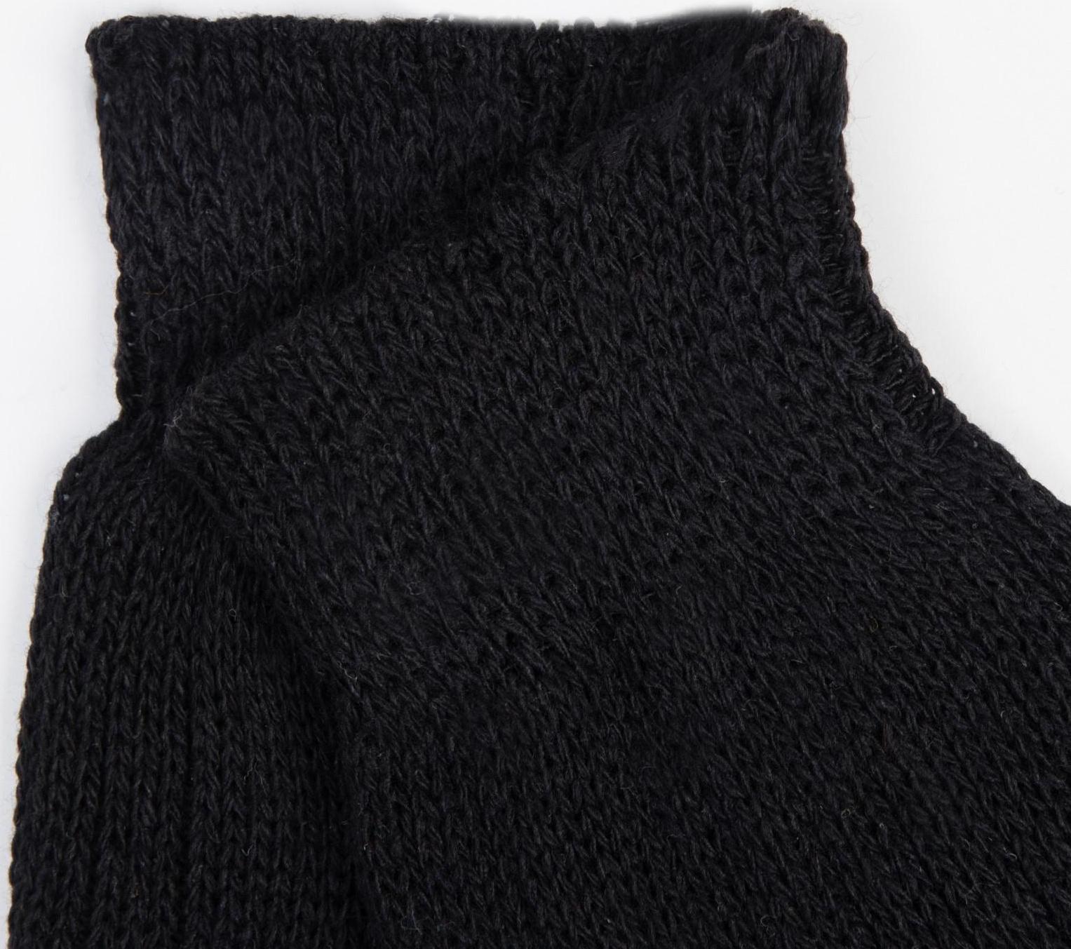 Носки мужские тёплые, цвет чёрный, размер 27