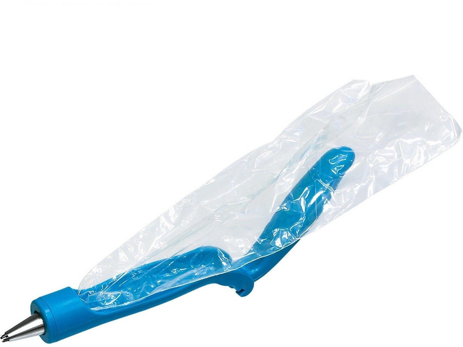 Кондитерский шприц-аппликатор: 2 пакета, 2 насадки, аппликатор