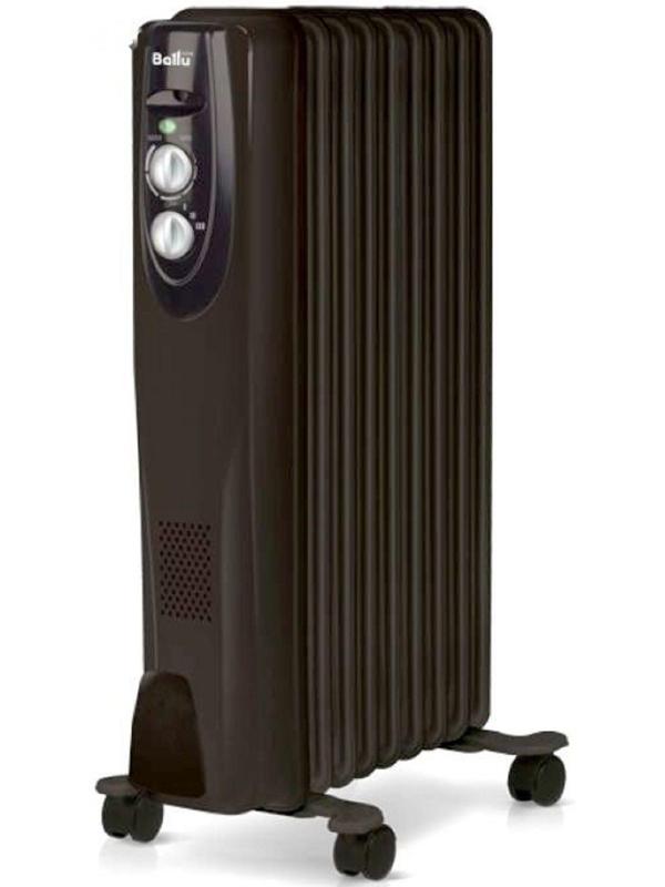 Обогреватель Ballu Classic BOH/CL-09BRN, масляный, 2000 Вт, 9 секций, 25 м², чёрный