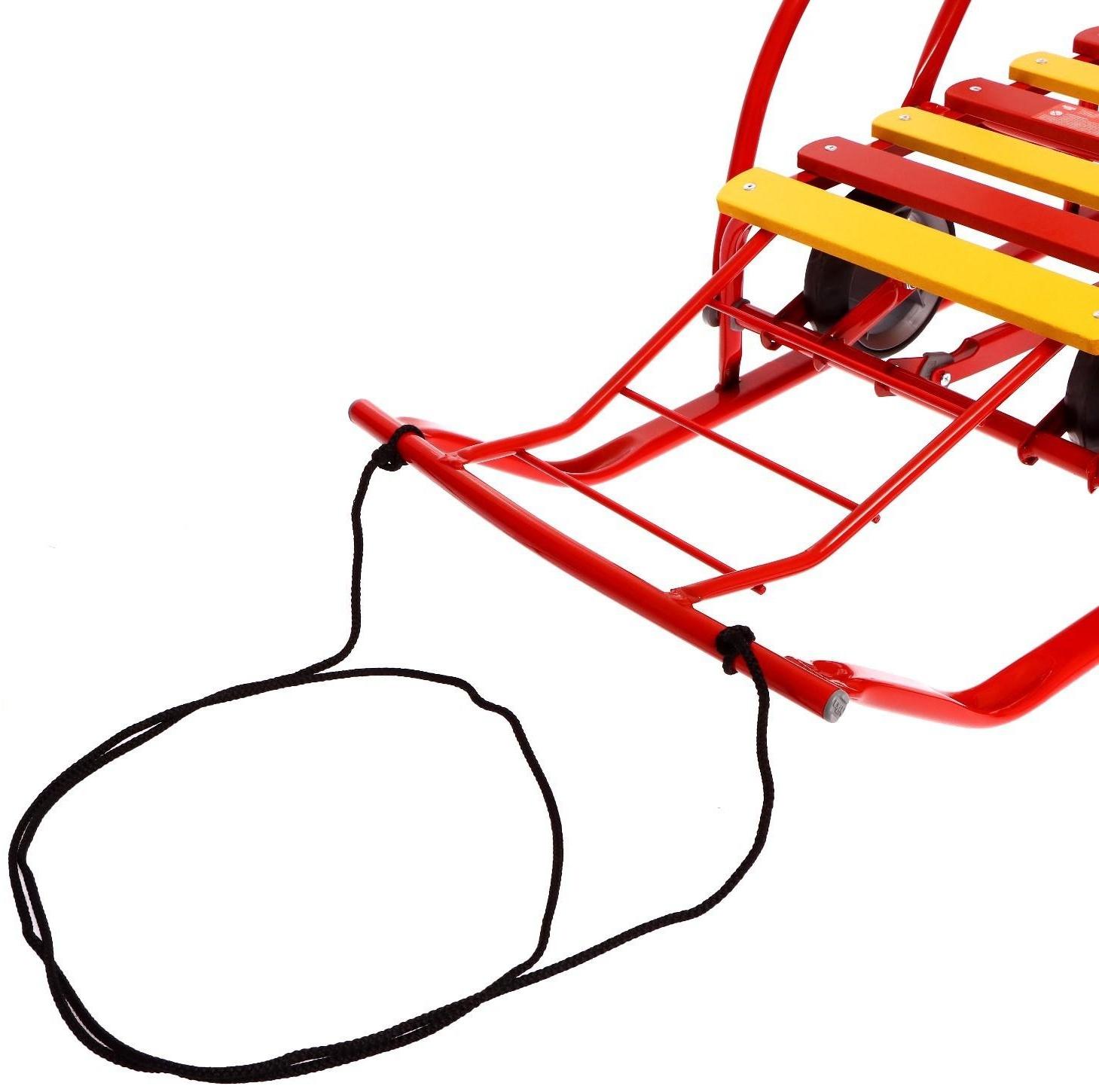 Санки складные Nikki 3, цвет красный