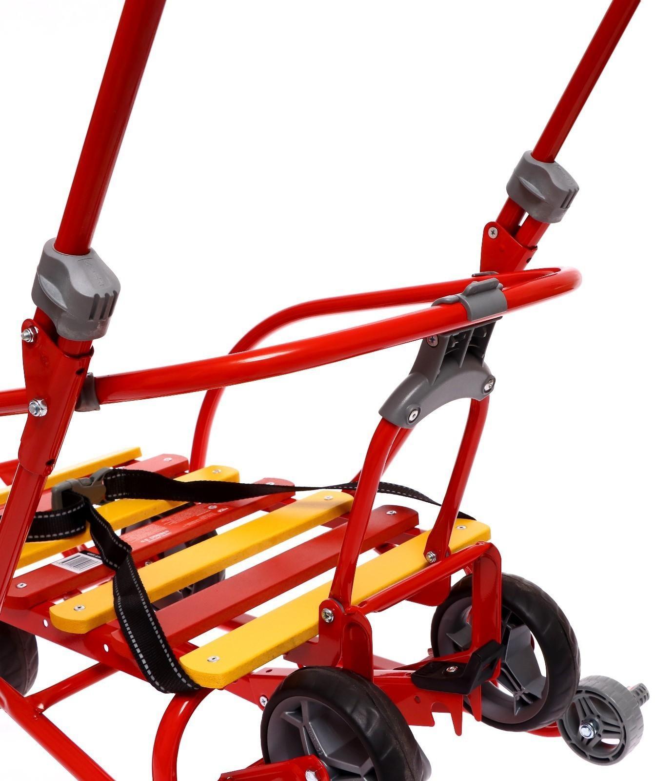 Санки складные Nikki 3, цвет красный