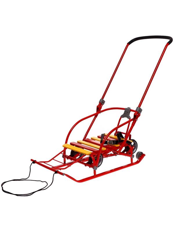 Санки складные Nikki 3, цвет красный