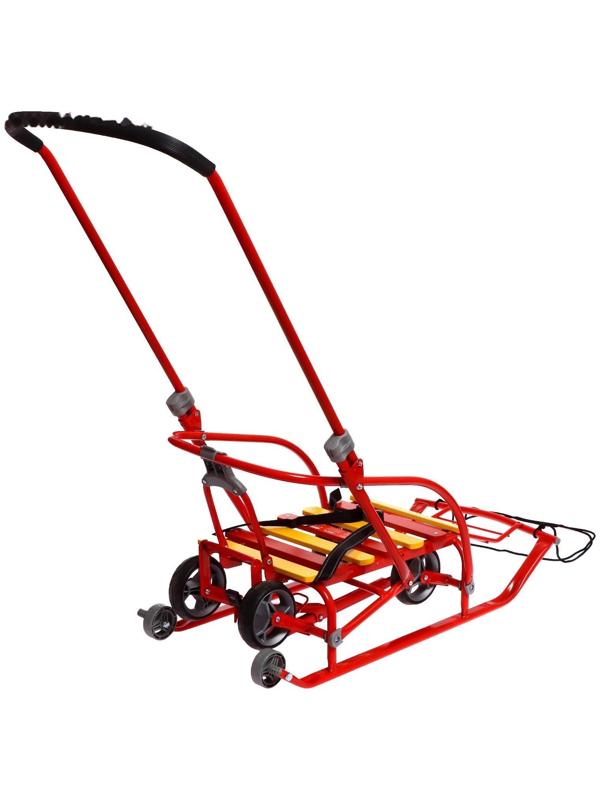 Санки складные Nikki 3, цвет красный