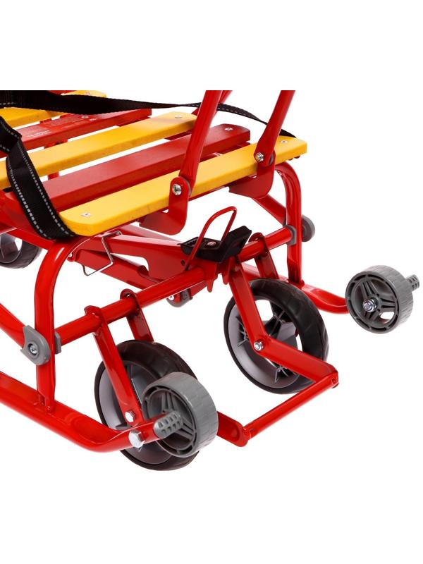 Санки складные Nikki 3, цвет красный