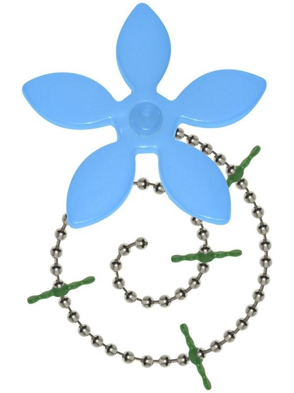 Улавливатель волос в стоках труб, 6 см, цвет МИКС