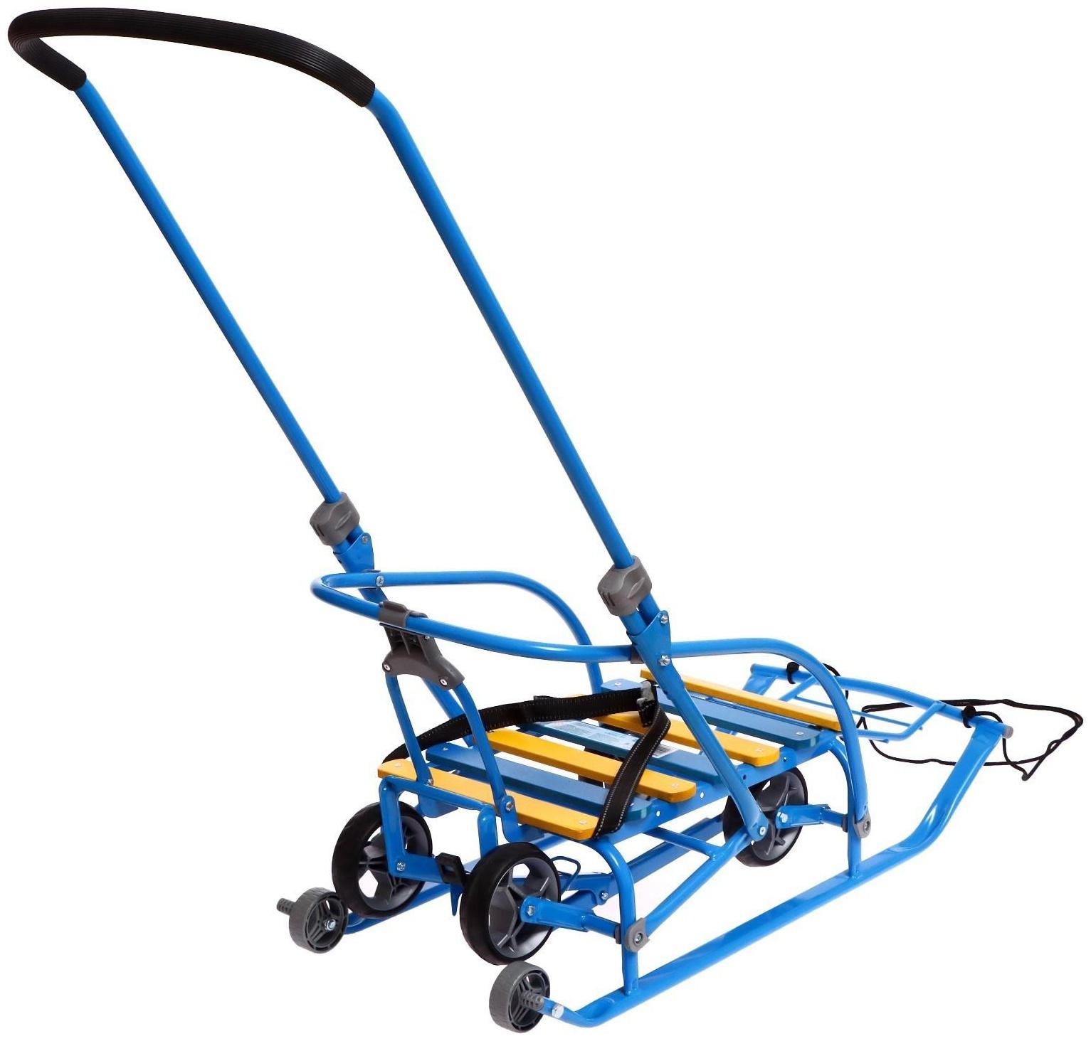 Санки складные Nikki 3, цвет синий