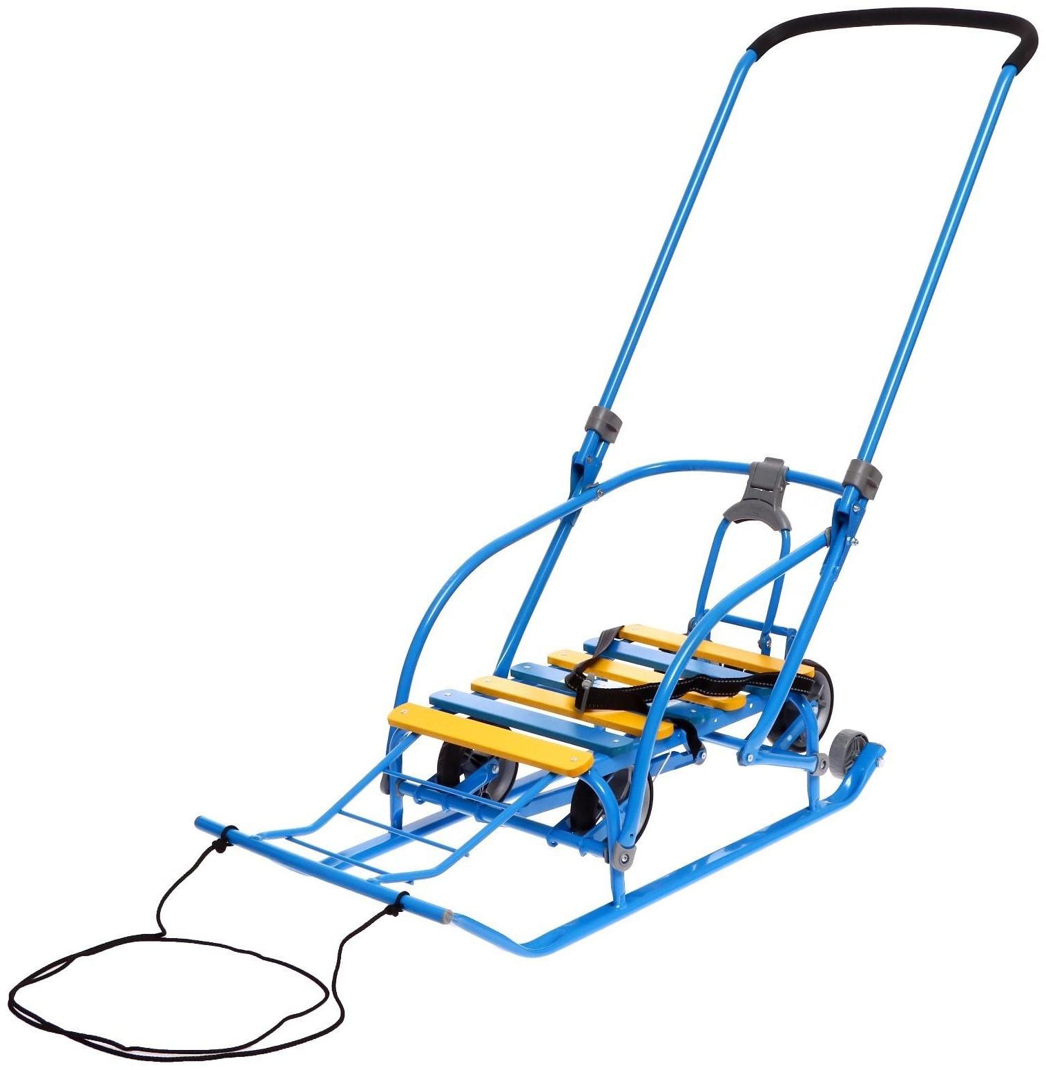 Санки складные Nikki 3, цвет синий