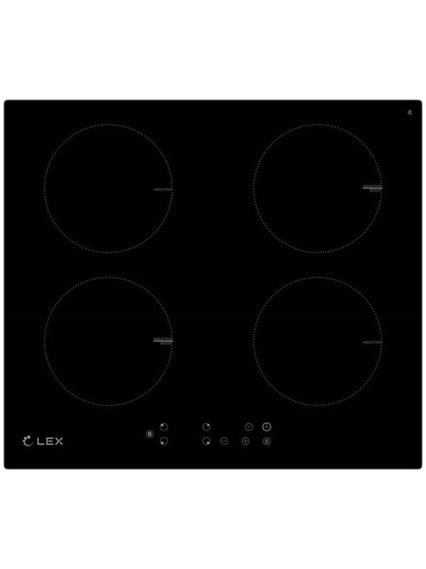 Варочная поверхность Lex EVI 640-1 BL, индукционная, 4 конфорки, сенсор, цвет 