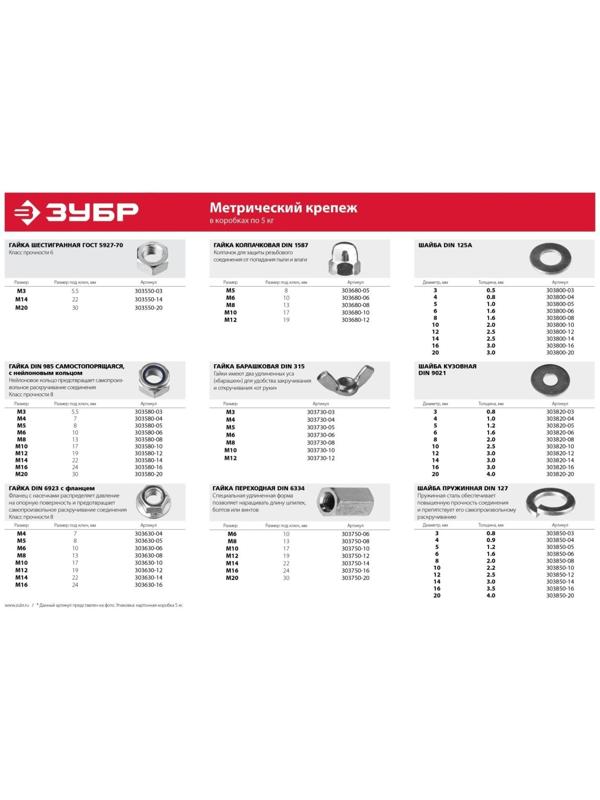 Гайка с фланцем, DIN 6923 