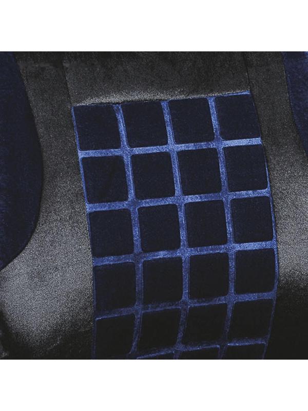 Чехлы на сиденья Skyway FORSAGE, вельвет, черно-синий, 9 предметов, S01301155