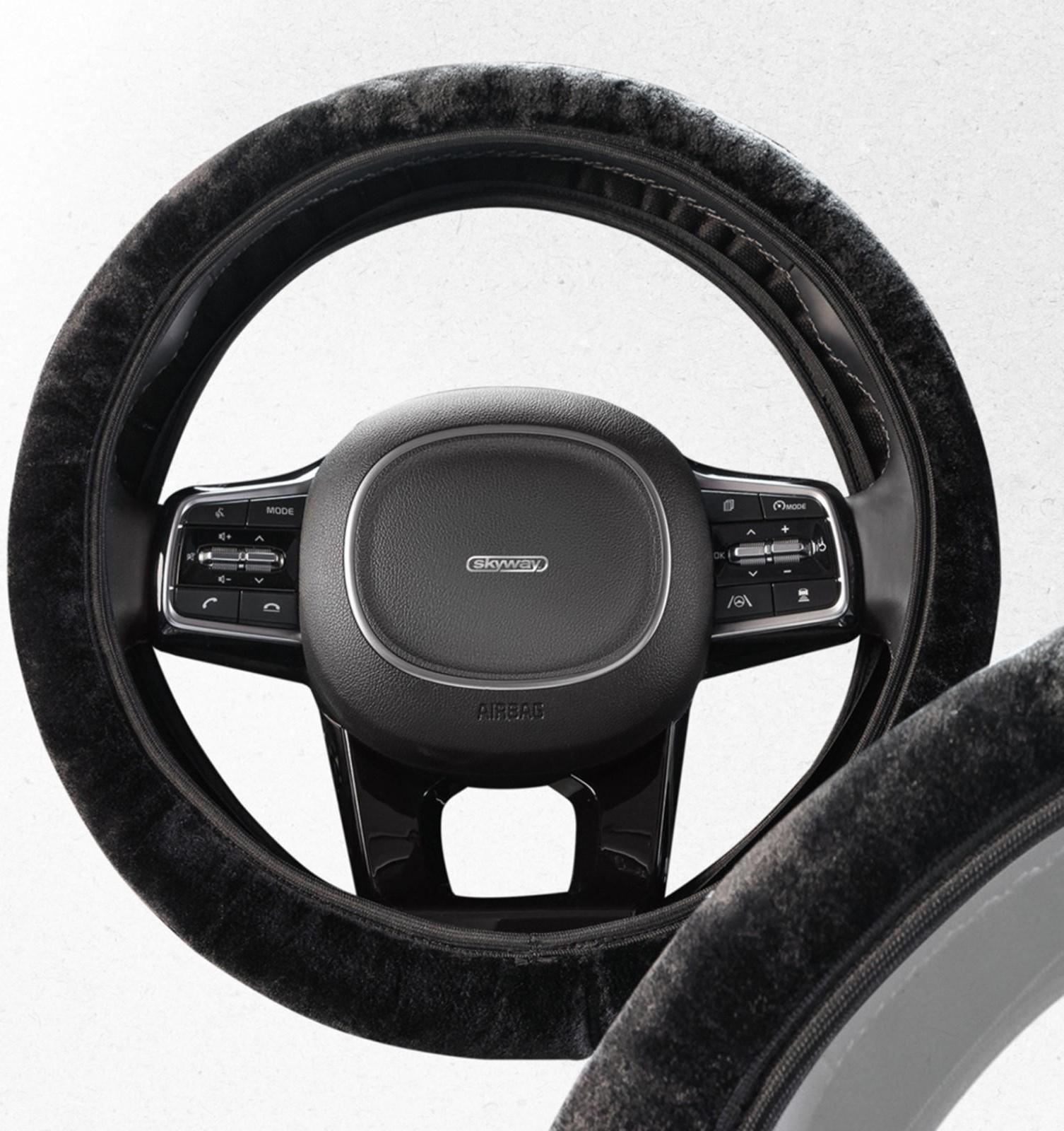 Оплетка Skyway Arctic-6, размер M,черный, искусственный мех, S01107027