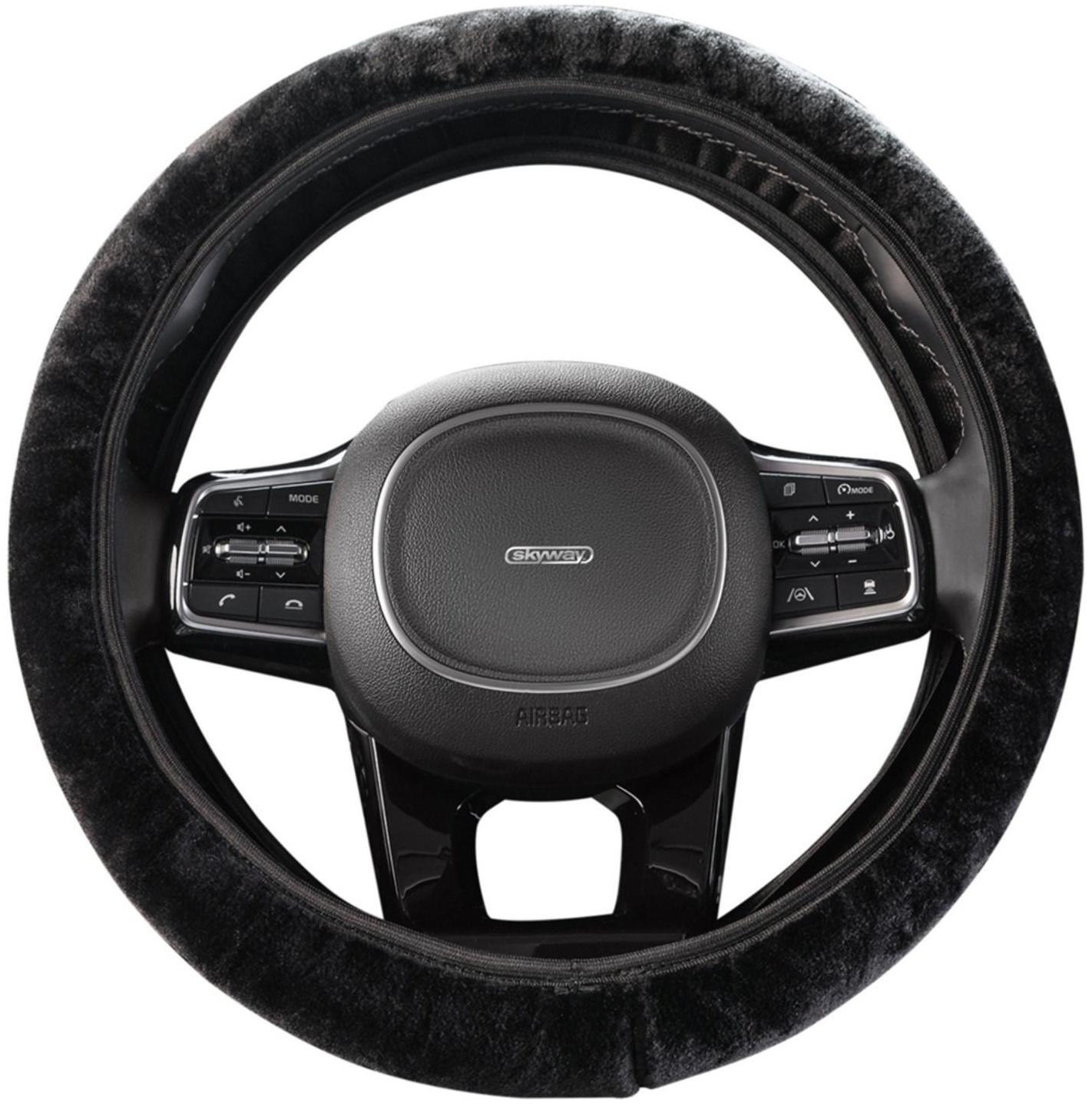 Оплетка Skyway Arctic-6, размер M,черный, искусственный мех, S01107027