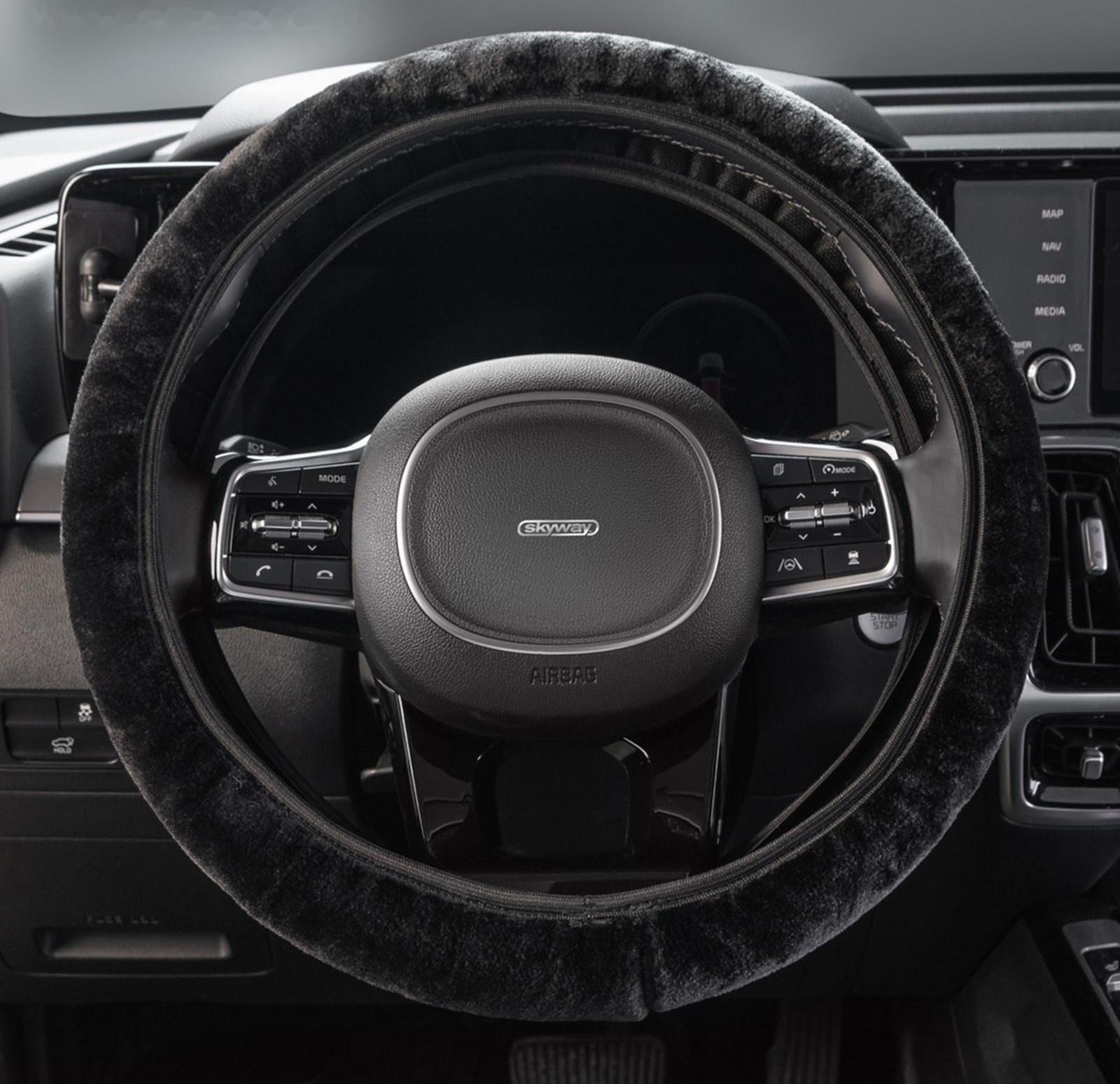 Оплетка Skyway Arctic-6, размер M,черный, искусственный мех, S01107027