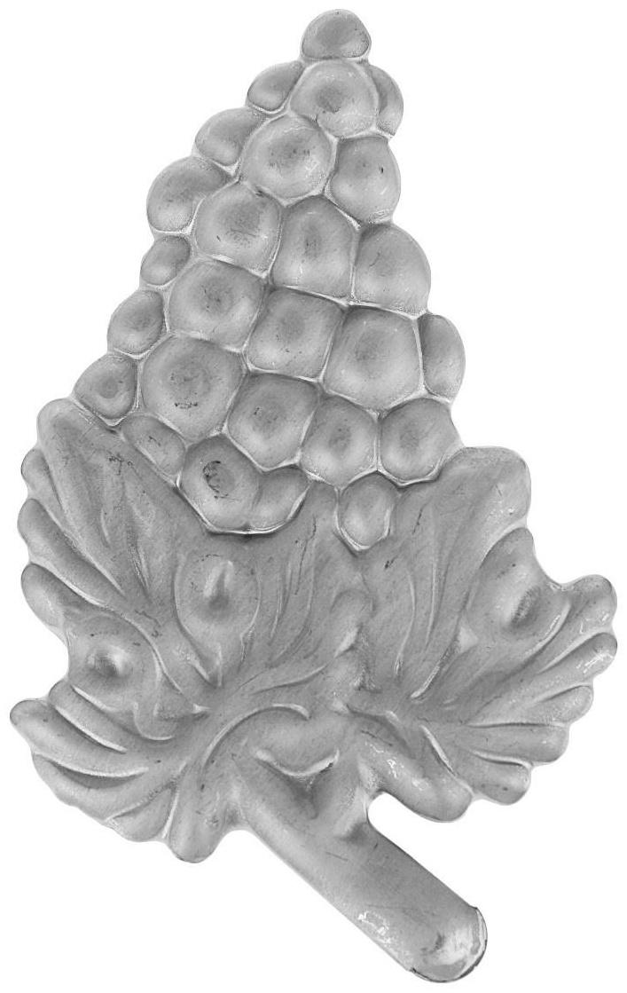 Виноградная гроздь (правая), 135х80х2 мм.