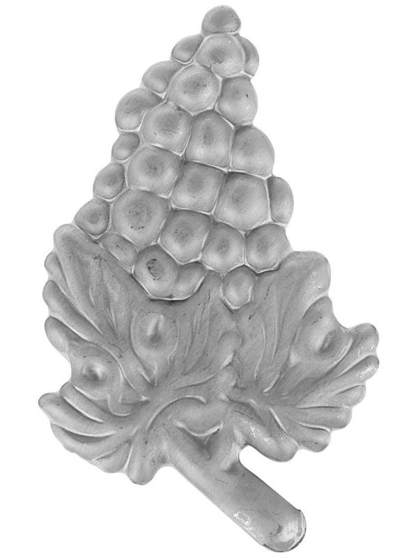 Виноградная гроздь (правая), 135х80х2 мм.