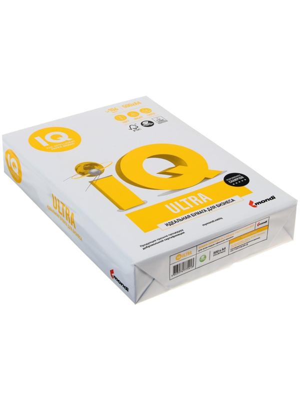 Бумага А4 500 л, IQ Ultra, 80 г/м2, белизна 168% CIE, класс А+ (цена за 500 листов)