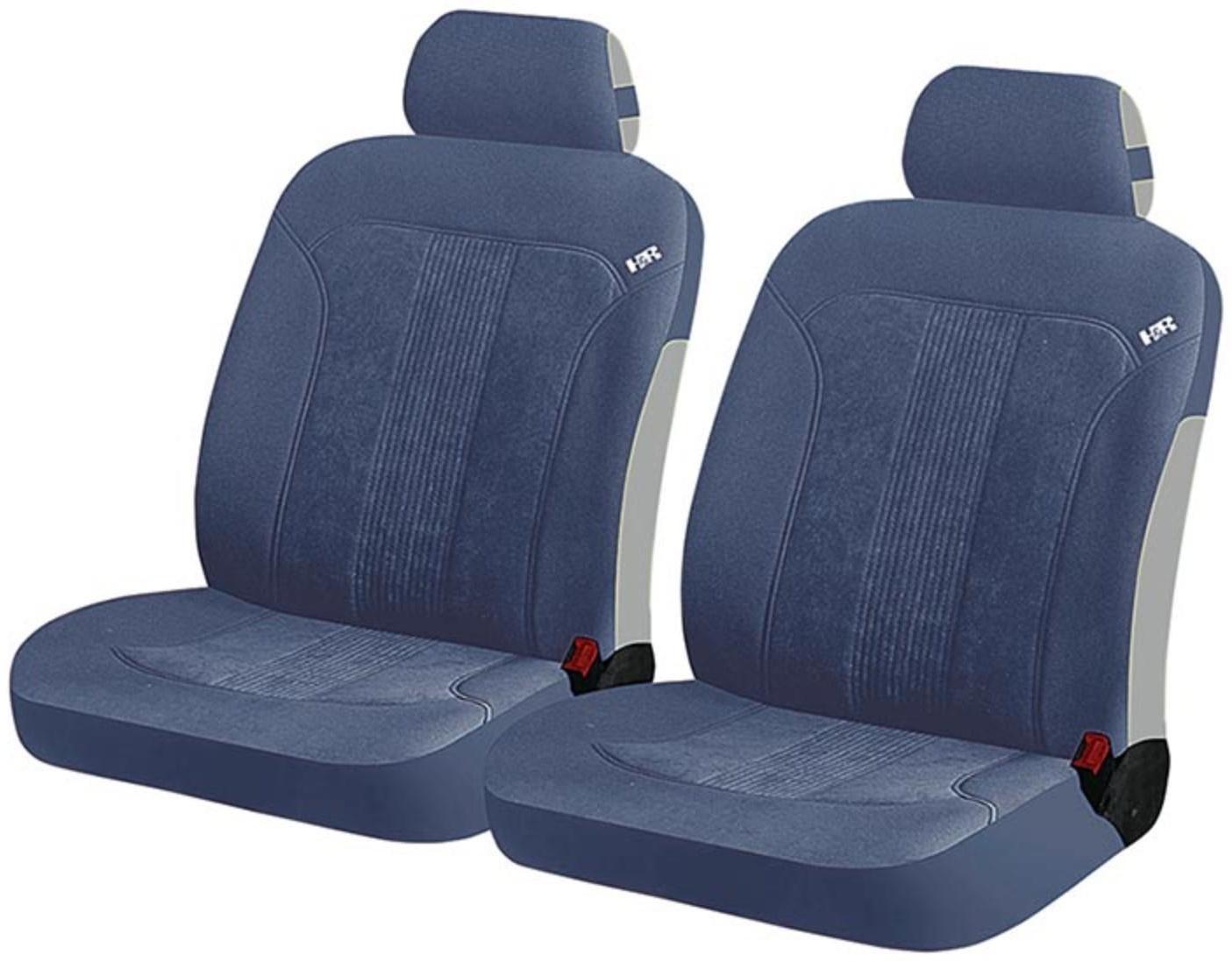 Авточехлы TREND FRONT, на передние кресла, синий, трикотаж