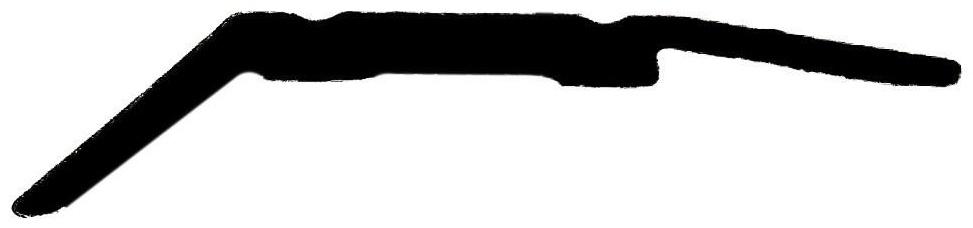 Порог разноуровневый кант, дуб беленный, 30*900 мм