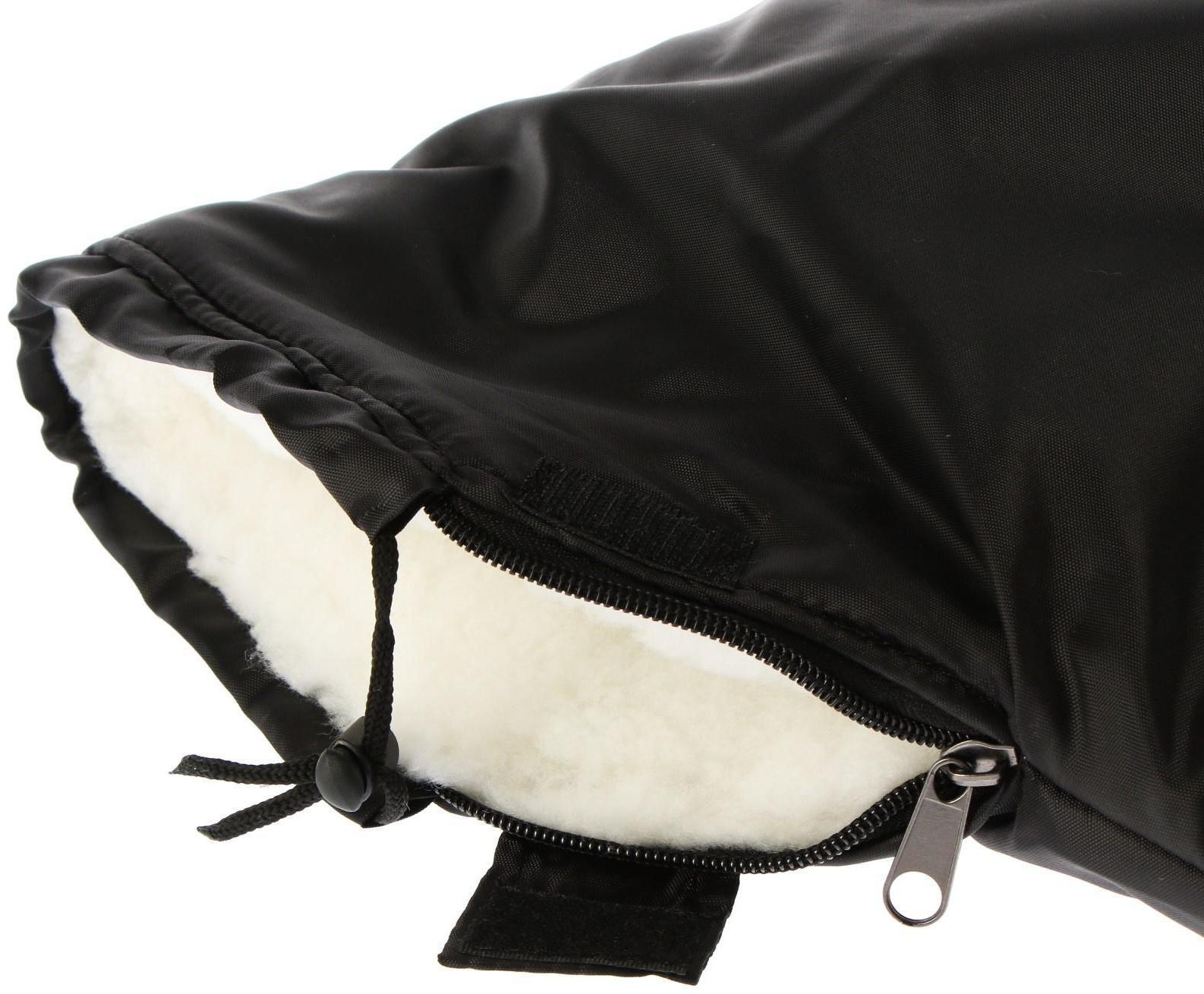 Муфты утеплённые на руль с мехом п/ш (пара) СТИЛС С-013