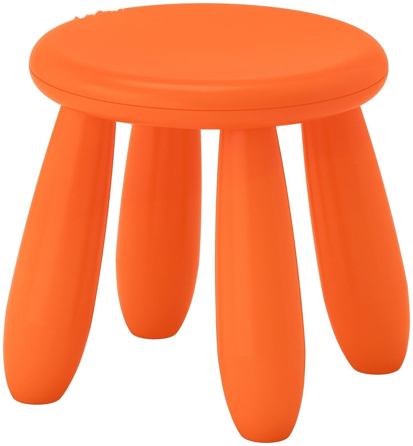 Табурет детский МАММУТ, для дома и улицы, оранжевый