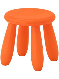 Табурет детский МАММУТ, для дома и улицы, оранжевый