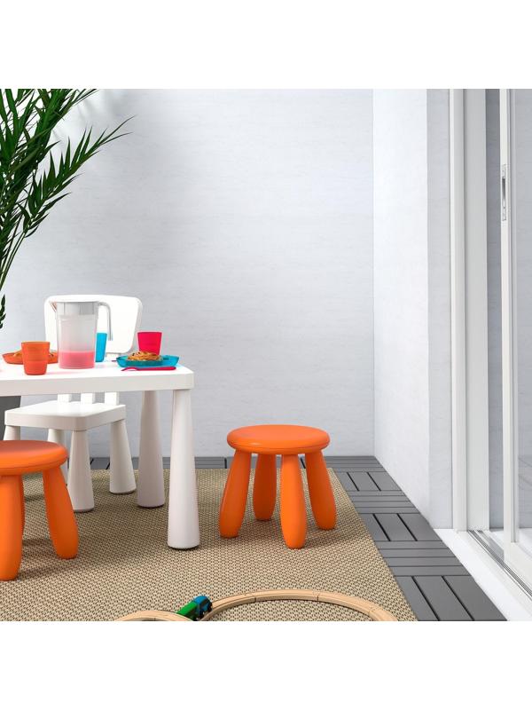 Табурет детский МАММУТ, для дома и улицы, оранжевый