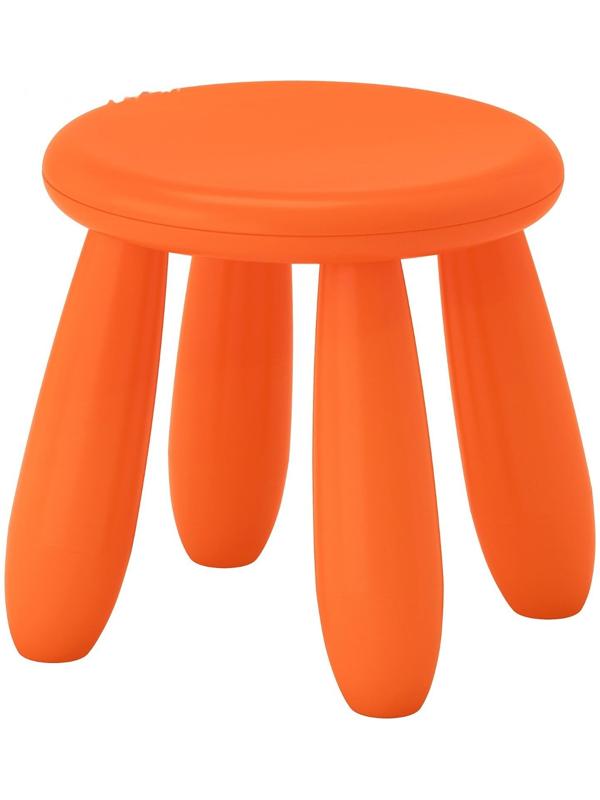 Табурет детский МАММУТ, для дома и улицы, оранжевый