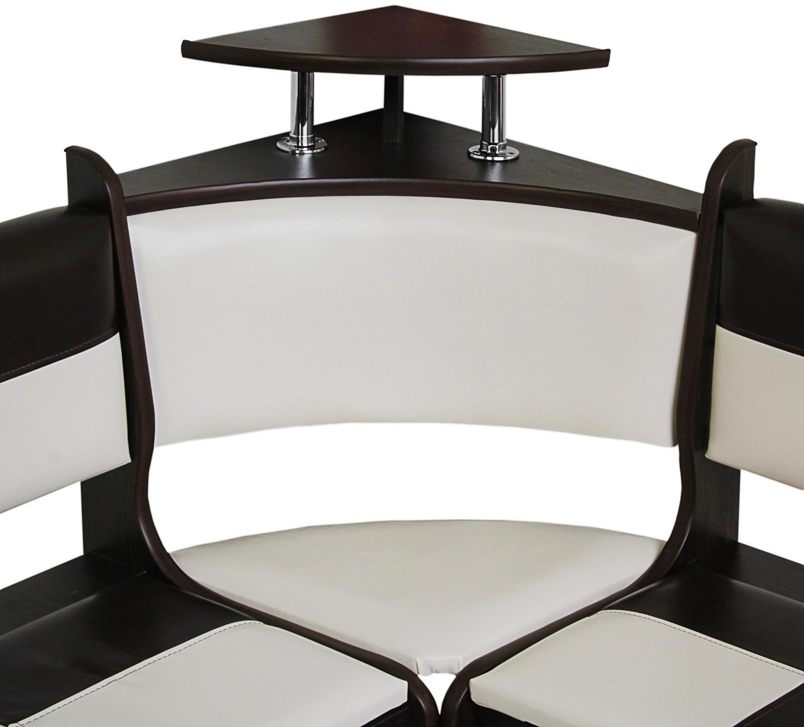 Кухонный уголок Домино стандарт, 1500х1000х880, Венге/Кож.зам