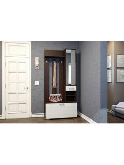 Вешалка с зеркалом (вз910), венге / лоредо