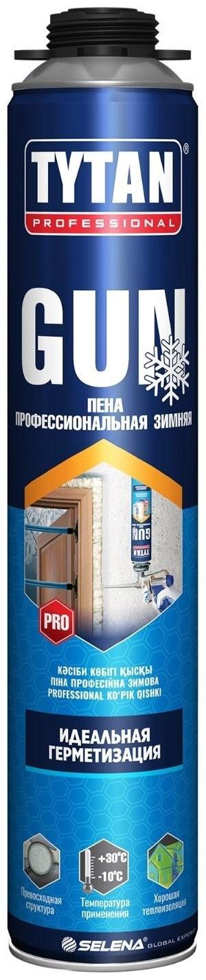 Пена монтажная Tytan ПРОФ GUN, зимняя, 750 мл, до 45 л
