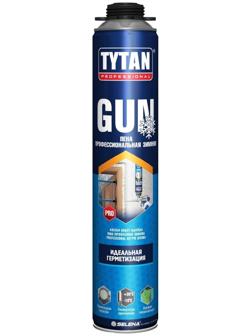Пена монтажная Tytan ПРОФ GUN, зимняя, 750 мл, до 45 л