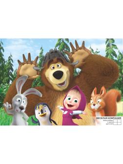 Фотообои К-144 «Веселая компания» (4 листа), 200*140 см