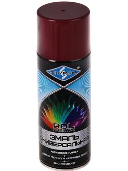 Эмаль универсальная акриловая SKYRON, вишневая (RAL 3003), 520 мл.