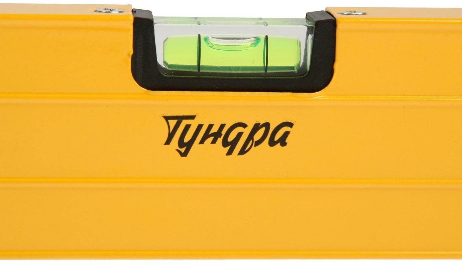 Уровень алюминиевый ТУНДРА, 3 глазка (1 поворотный глазок), 1000 мм