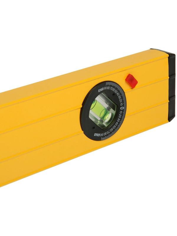 Уровень алюминиевый ТУНДРА, 3 глазка (1 поворотный глазок), 1000 мм