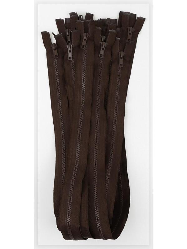 Молния «Трактор», №5, разъёмная, замок автомат, 80 см, цвет коричневый