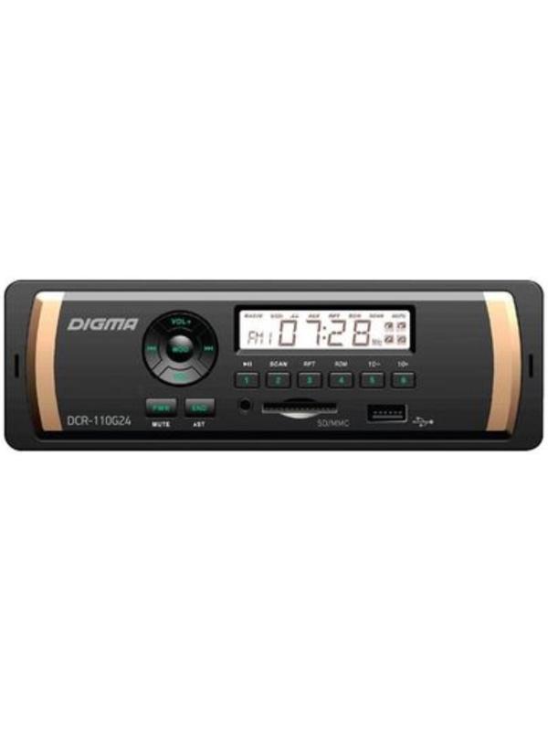 Автомагнитола Digma DCR-110G24, 24 В, AUX, SD, USB