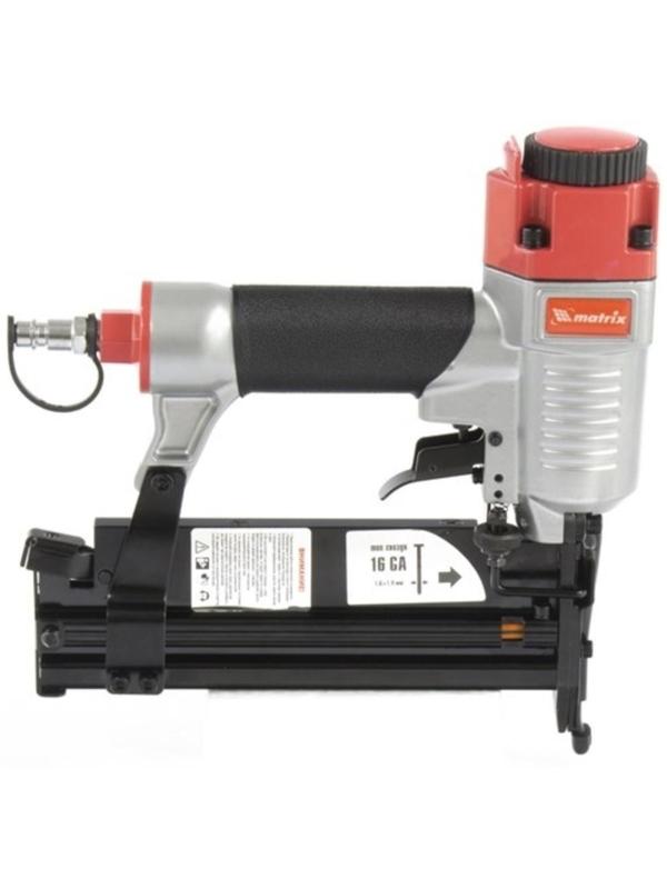 Нейлер-степлер MATRIX 57427, пневм., регулировка глуб., гвозди 18GA/16GA, скобы 18 GA