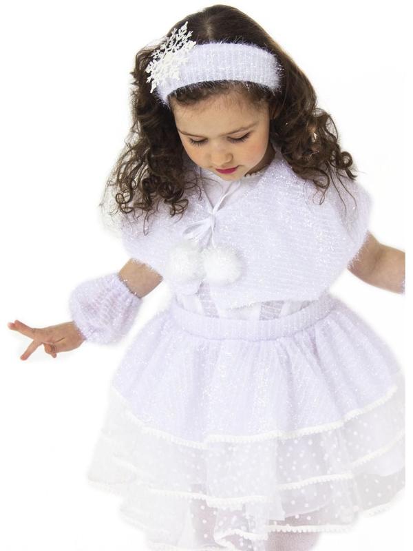 Карнавальный костюм «Снежинка Снеговичка», р. 30, рост 116 см