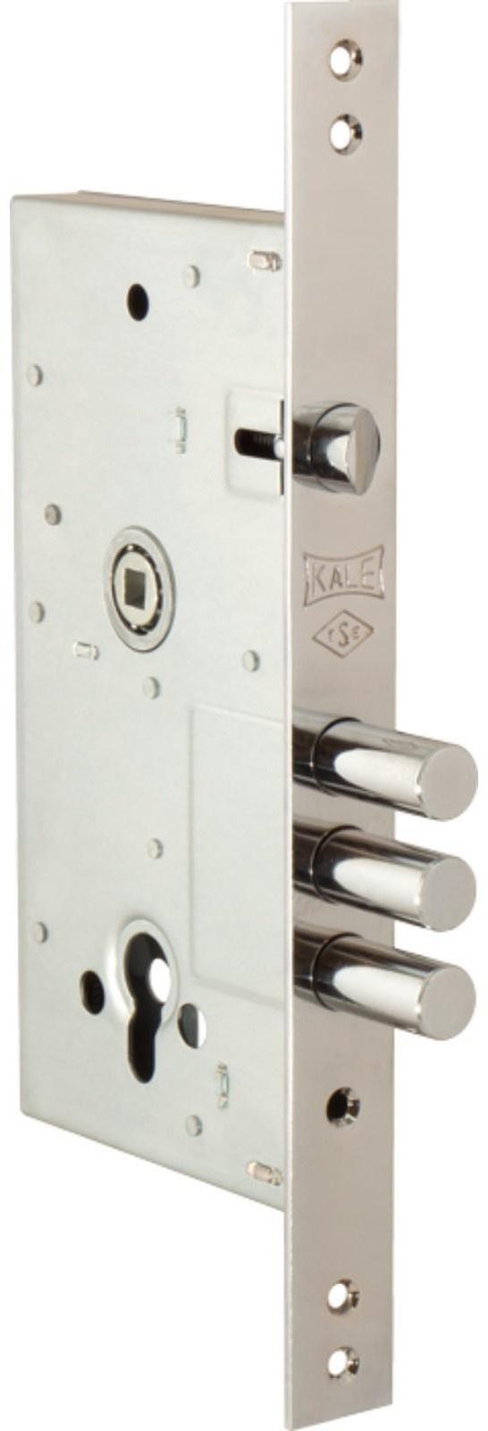 Замок врезной KALE 252/R w/b, под ц/м, цвет хром