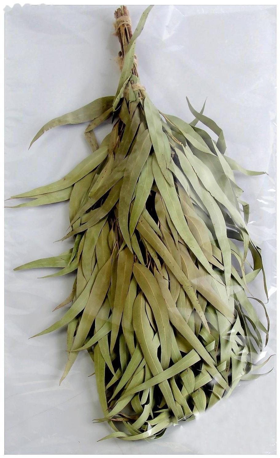 Веник для бани эвкалиптовый в упаковке