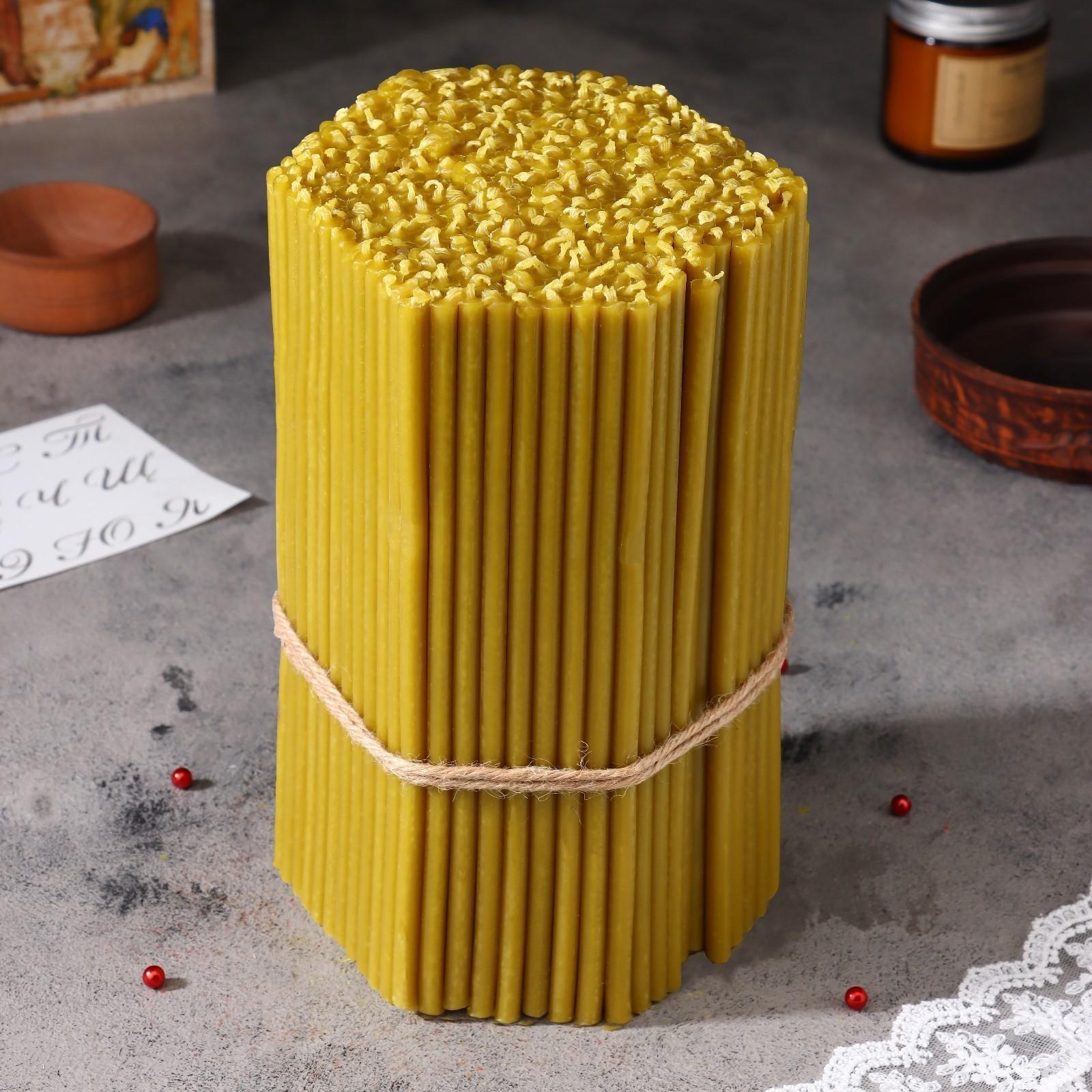 Свечи медовые №60, упаковка 2кг, парафин + медовое масло