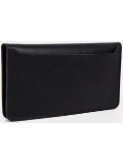 Портмоне без застёжки, для купюр, для карт, цвет чёрный