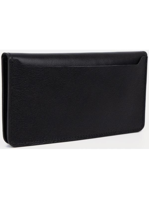 Портмоне без застёжки, для купюр, для карт, цвет чёрный
