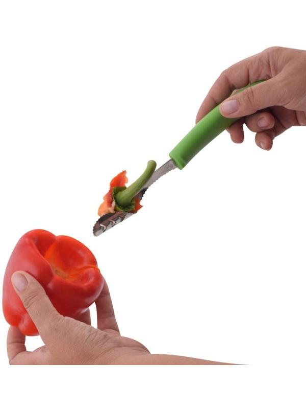Удалитель сердцевины для перца, цвет МИКС