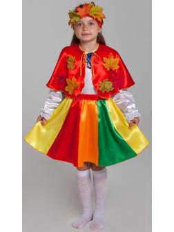 Карнавальный костюм «Осень», пелерина, юбка, повязка, р. 28, рост 98-104 см