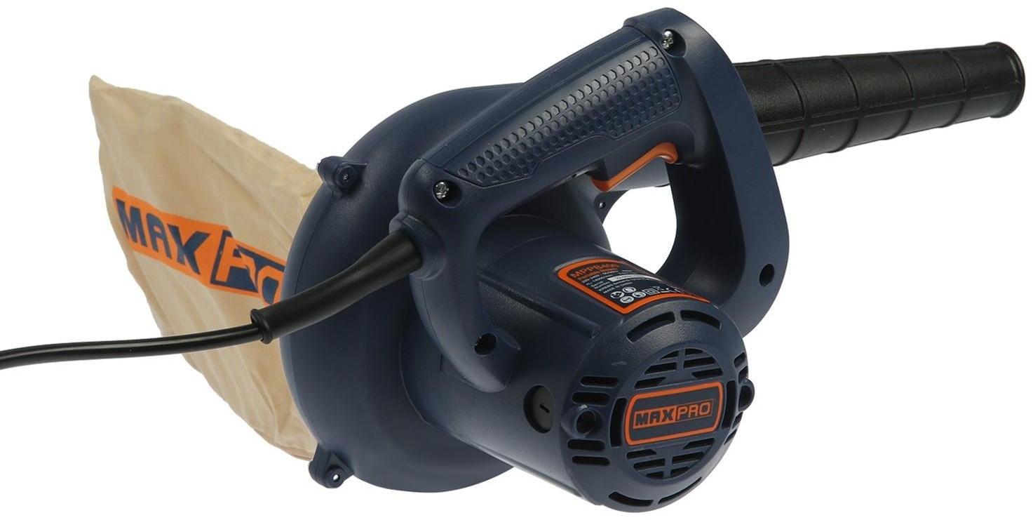 Воздуходувка-пылесос MAX-PRO 85273, 400 Вт, 14000 об/мин, 3000 л/мин, дополнительный щетки