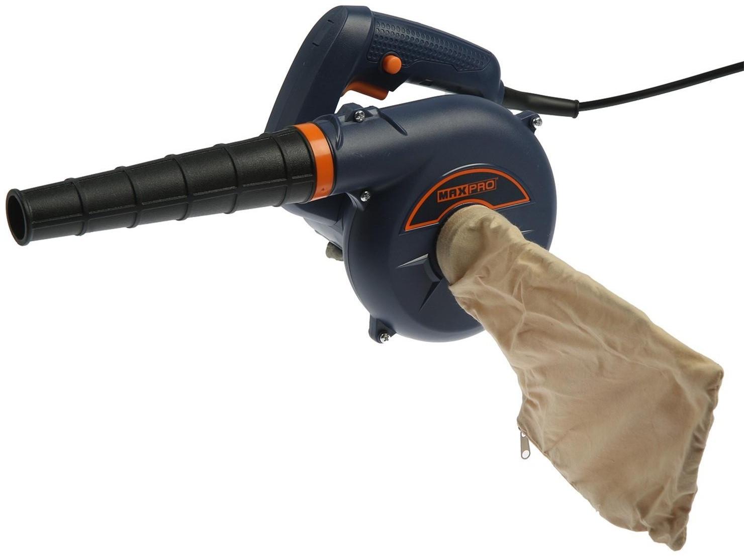 Воздуходувка-пылесос MAX-PRO 85273, 400 Вт, 14000 об/мин, 3000 л/мин, дополнительный щетки