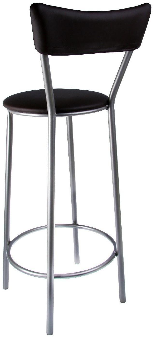 Стул барный с мягкой спинкой, Черный