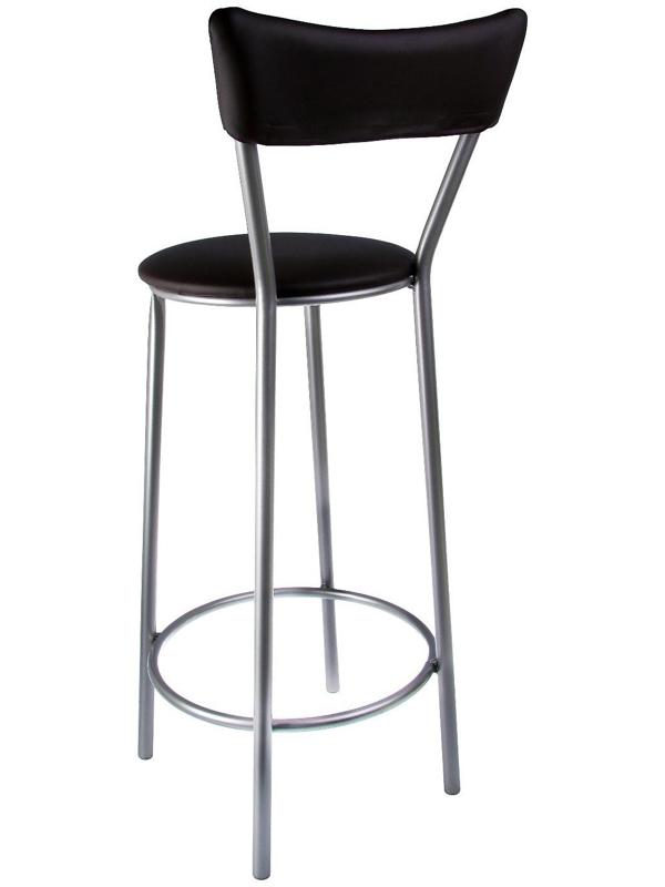 Стул барный с мягкой спинкой, Черный